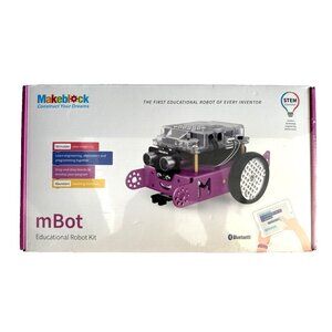 Makeblock mBot Educational Robot Kit Purple Bluetooth STEM Education New Sealed